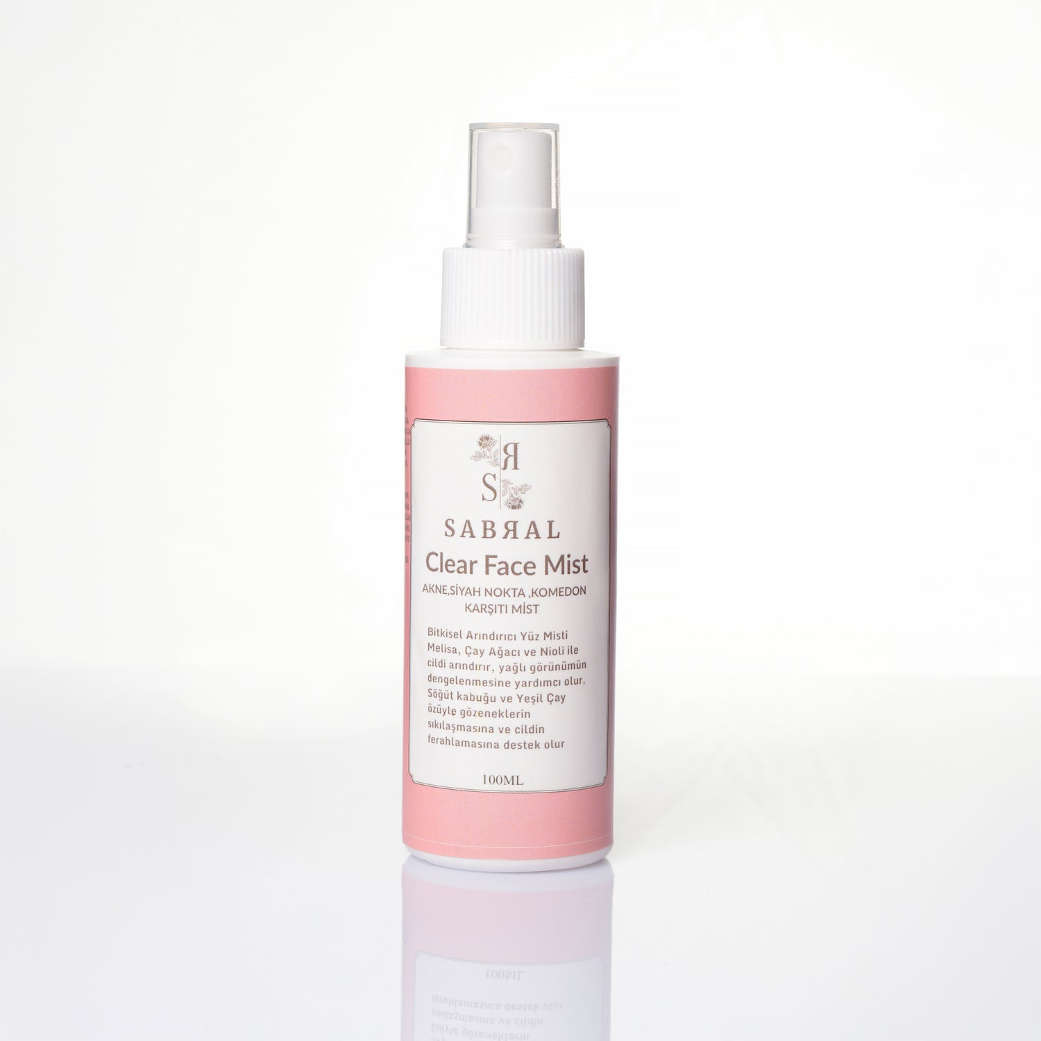 SABRAL Clear Face Mist Akneye Eğilimli Ciltler İçin Arındırıcı & Dengeleyici Yüz Spreyi 100ML