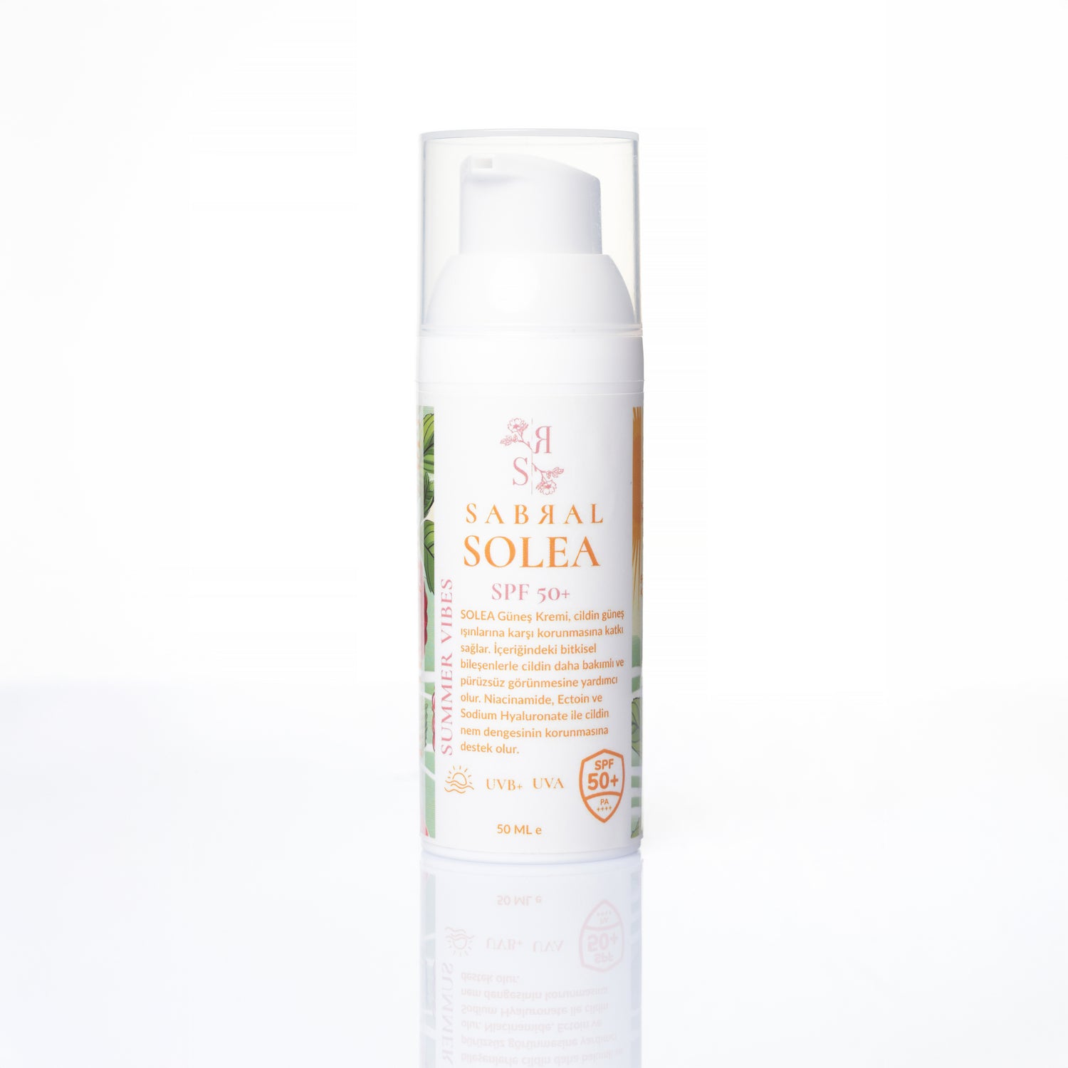 Sabral Solea Güneş Kremi SPF 50+ Leke Eğilimli Ciltler İçin Bakım Destekli Güneş Koruması 50ML